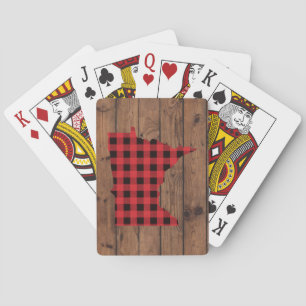 Karierte Minnesota Spielkarten Paul Bunyan
