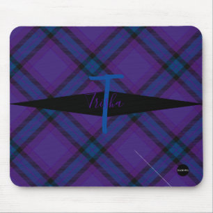 Karierte Mousepad - HAMbyWG - Lila und blau