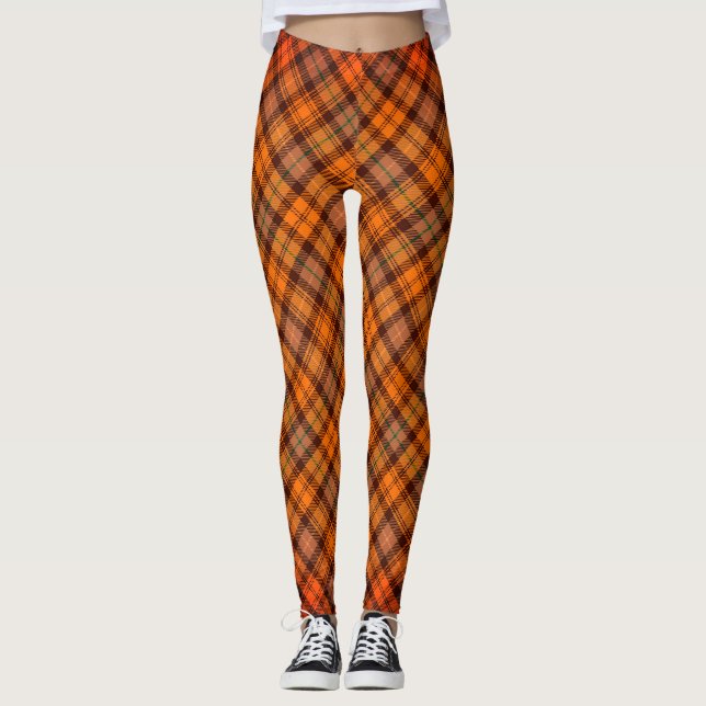 karierte Muster Leggings (Vorderseite)