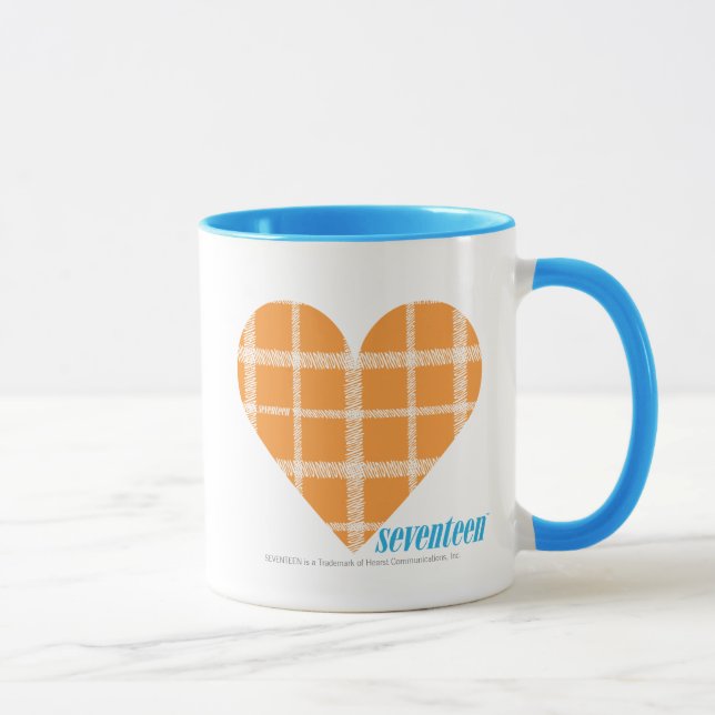 Karierte Orange 4 Tasse (Rechts)