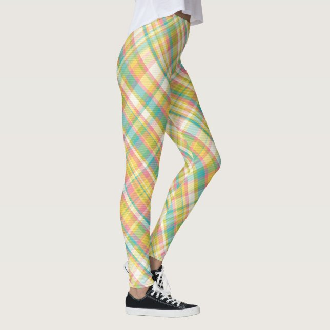 Karierte Pastelle Leggings (Rechts)