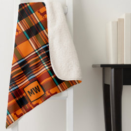 Karierte Rentiere, Weihnachtsmonographie im Winter Sherpadecke