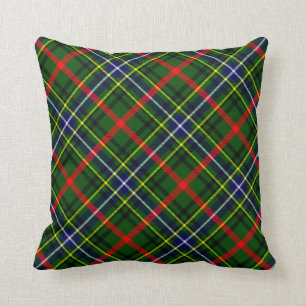 Karierte Rückenpilze Bisset Muster Tartan Kissen