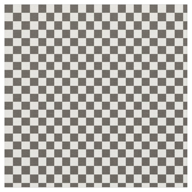 Karierte Schwarzweiss-Quadrate Stoff (Nahaufnahme)