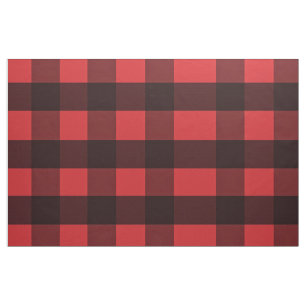 Karierte Stoffe aus Rot und Schwarz Buffalo