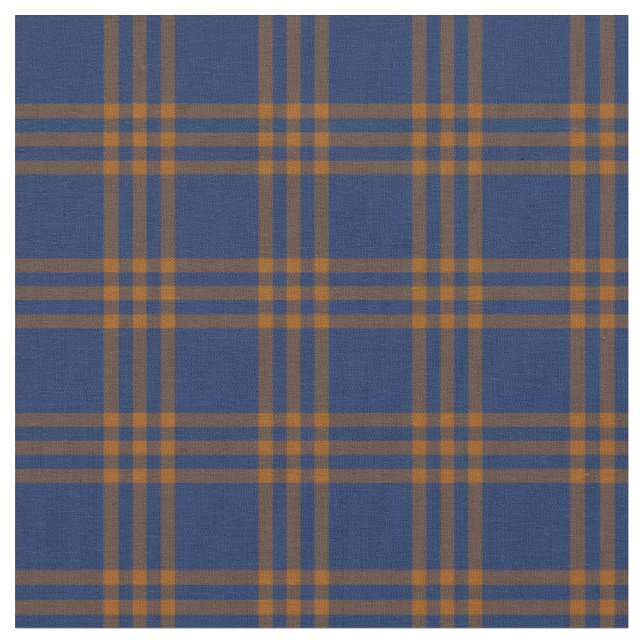 Karierte Stoffe in Blau und Gold (Nahaufnahme)