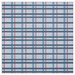 Karierte Stoffe in Blau und Rot
