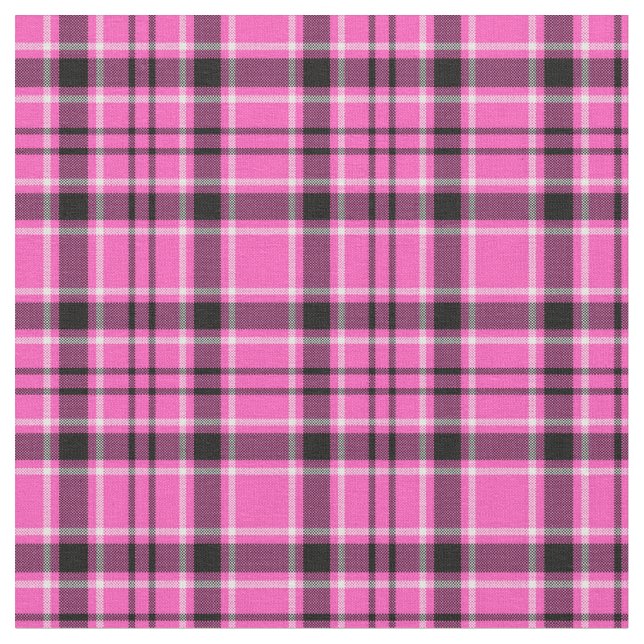 Karierte Stoffe in Rosa und Schwarz (Nahaufnahme)