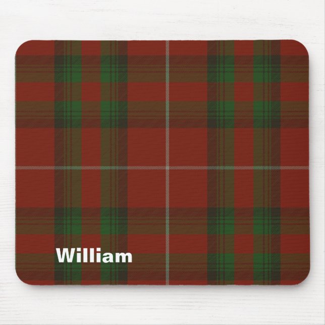 Karierte Stuart von Brute Tartan Mousepad (Vorne)
