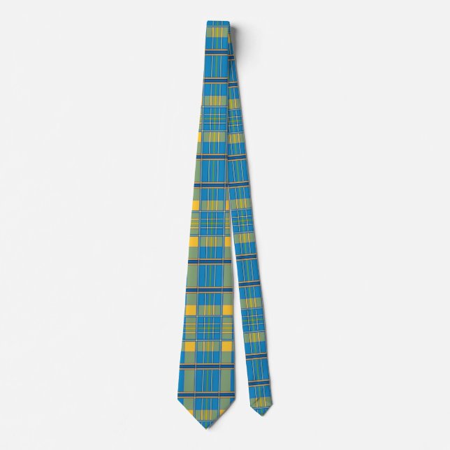 karierte Tartan-Krawatte Krawatte (Vorderseite)