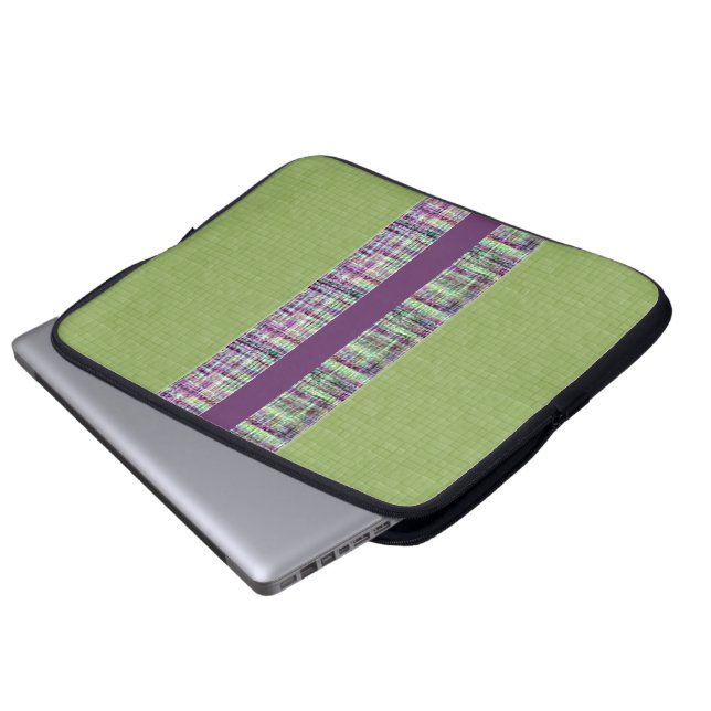 Karierte und Gemusterte Elektronik-Verpackung Laptopschutzhülle (Vorne Knopf)