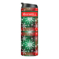 Karierte und Schneeflocken Weihnachtsmuster 1 mit