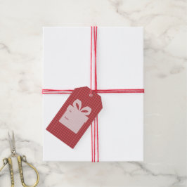 Karierte Weihnachten Geschenkanhänger