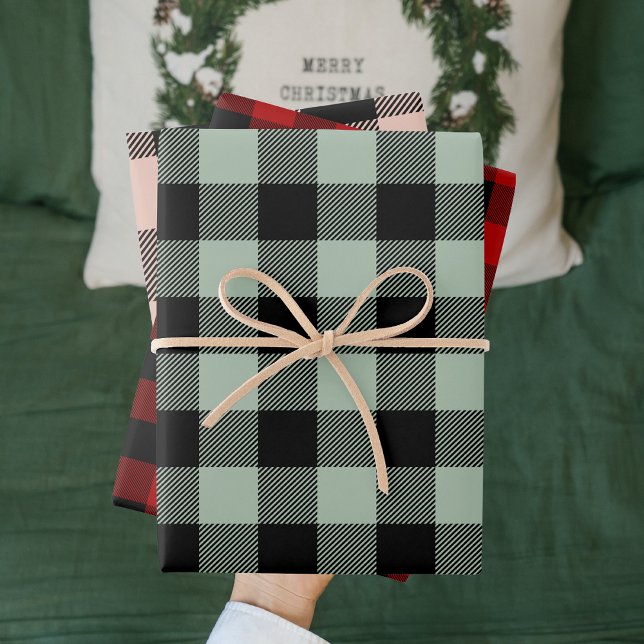 Karierte Weihnachten Geschenkpapier Set (Von Creator hochgeladen)
