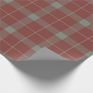 Karierte Weihnachten in Rot und Grün Geschenkpapier