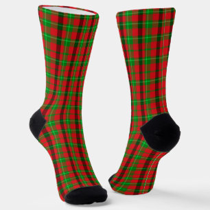 Karierte Weihnachten in Rot und Grün Socken