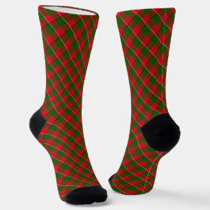 Karierte Weihnachten in Rot und Grün Socken