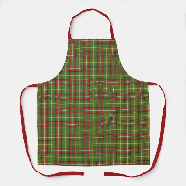 Karierte Weihnachten Schürze (Vorderseite)