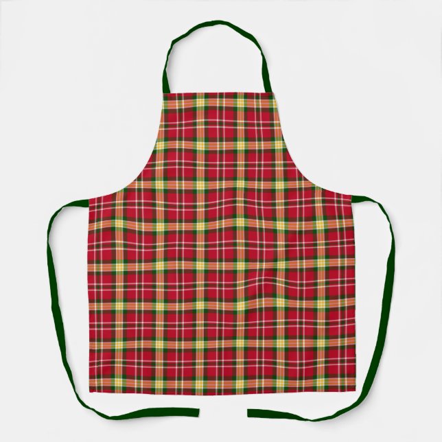 Karierte Weihnachten Schürze (Vorderseite)