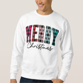 Karierte Weihnachts-Sweatshirt | Mehrfarbigkeit vo Sweatshirt