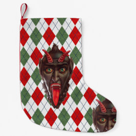 karierte Weihnachtsfeiertage krampus xmas Strumpf Kleiner Weihnachtsstrumpf