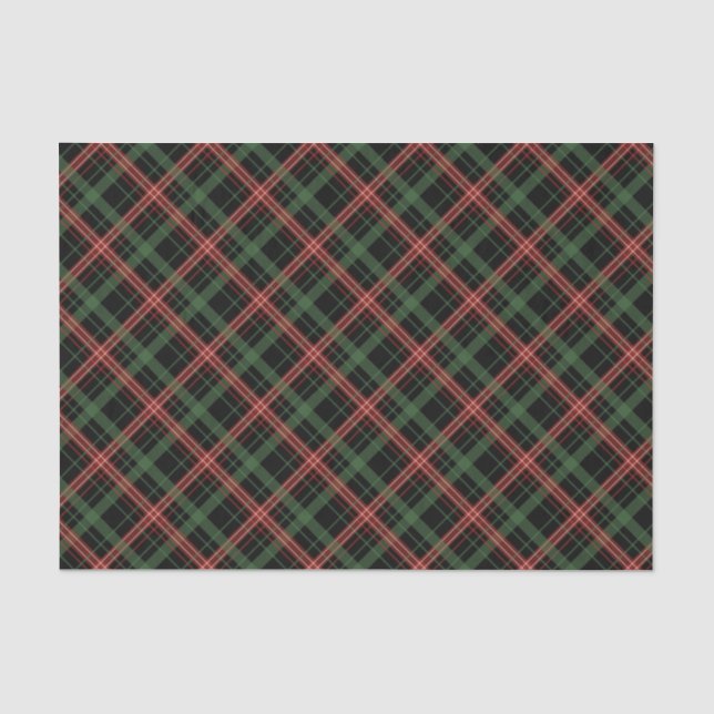 Karierte Weihnachtszeit, Gewebepapier Seidenpapier (Vorderseite)