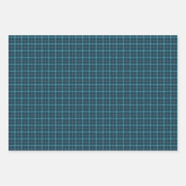 Karierte Wrapping Paper Sheets Geschenkpapier Set (Vorderseite)