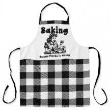 Karierter Arpon Retro Spaß Backen, weil Mord