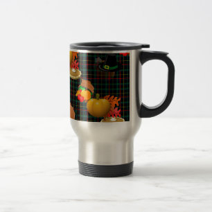 karierter Erntedank Reisebecher