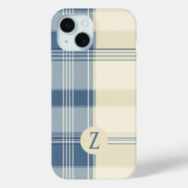Karierter Fall für Marine und Cream Case-Mate iPhone Hülle