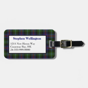 Karierter Gepäcktag in Wellington Tartan Gepäckanhänger