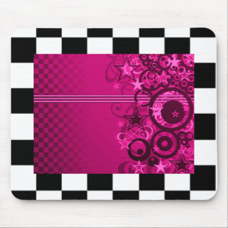 Karierter grafischer Stern Mousepad