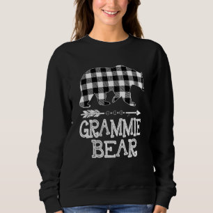 Karierter Grammie Bear Christm vom Black and White Sweatshirt