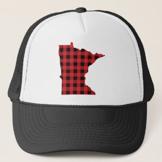 Karierter Hut des Minnesota-Fernlastfahrer-Hut-| Truckerkappe