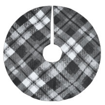 Karierter Karo Tartan Schwarz-weißer Bauernhof Mod