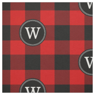 Karierter Lumberjack 1IR Monogramm Stoff