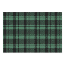 Karierter moderner grüner und schwarzer Tartan