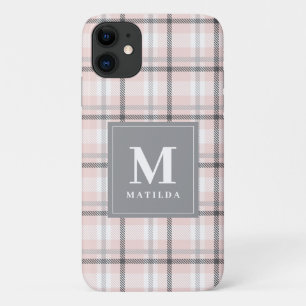 Karierter Monogramm-Tartan Case-Mate iPhone Hülle