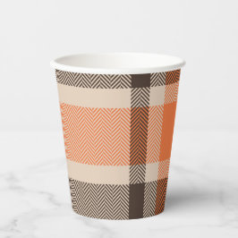 Karierter Papiercup Pappbecher