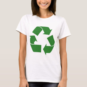 karierter recycle T-Shirt