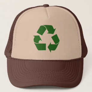 karierter recycle truckerkappe