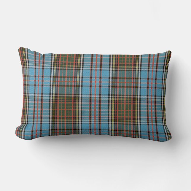 Karierter rustikaler Tartan Classic Lendenkissen (Vorderseite)