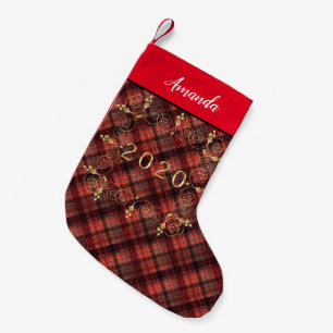 Karierter schottischer Tartan-Klassiker Kleiner Weihnachtsstrumpf