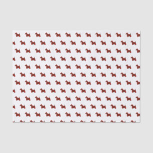 Karierter Scottie-Hund Seidenpapier