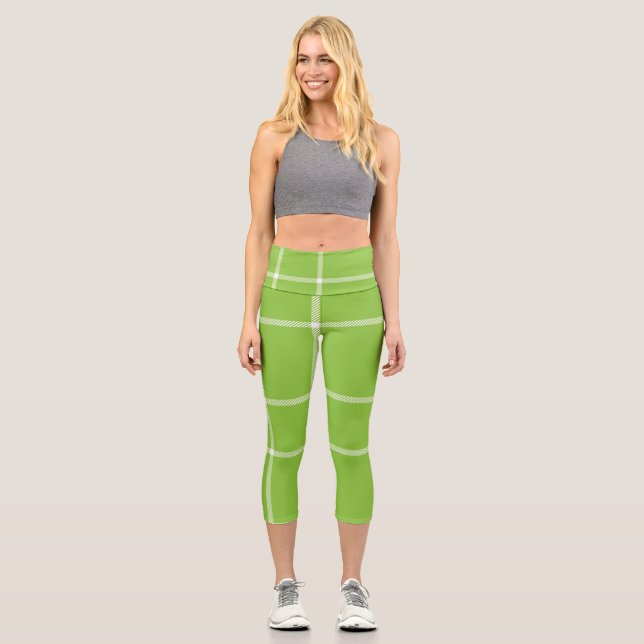 karierter Scottisch High Waisted Capris (Vorderseite)