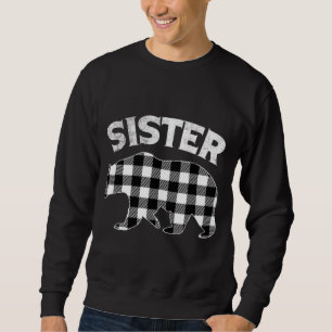 Karierter Sisternbär Christma vom Buffalo Sweatshirt