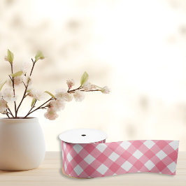 Karierter Sommer Pink Tartar Satinband