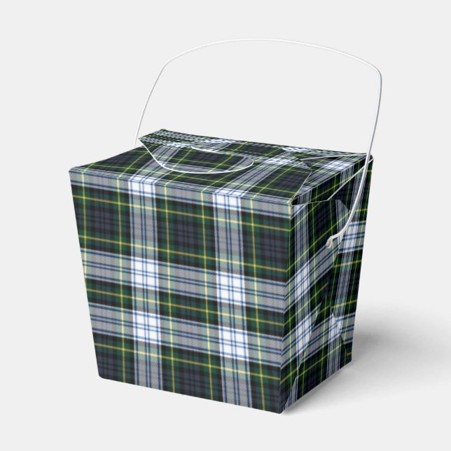 Karierter Tartan Clan Gordon White Green Classic Geschenkschachtel (Vorderseite)