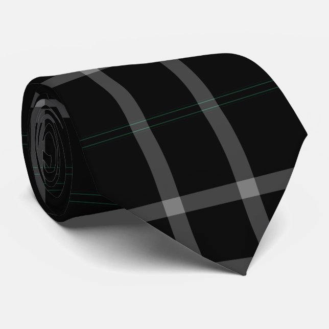 Karierter Tartan Flannel Krawatte (Gerollt)