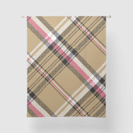 karierter Tartan in hellrosa